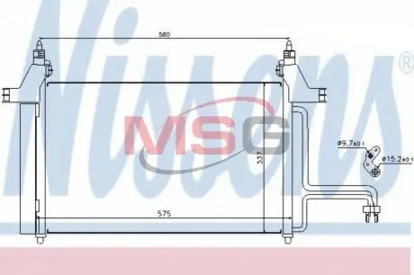 Радиатор кондиционера NISSENS 94610 Купить в Украине