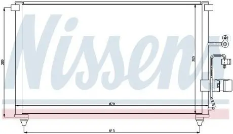 Радиатор кондиционера NISSENS 94639 Купить в Украине