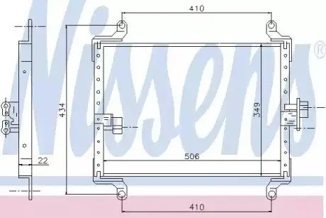 Конденсатор, система кондиціонування повітря NISSENS 94700