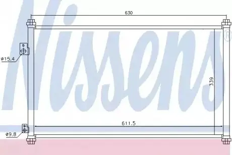 Конденсатор, система кондиціонування повітря NISSENS 94733 Купити в Україні
