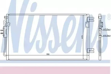 Радиатор кондиционера NISSENS 94806 Купить в Украине