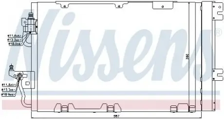 Радиатор кондиционера NISSENS 94809 Купить в Украине