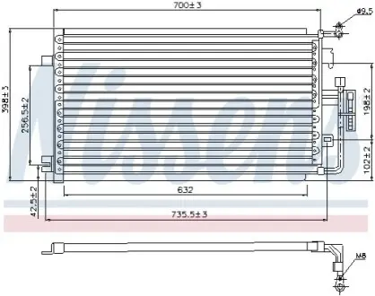 Конденсер кондиционера NISSENS 94846