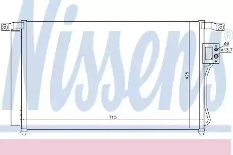 Радиатор кондиционера NISSENS 94869 Купить в Украине