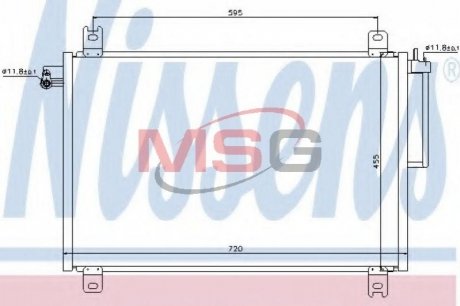 Радиатор кондиционера NISSENS 94913