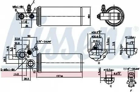 Осушитель кондиционера NISSENS 95037