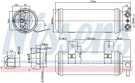 Осушитель кондиционера NISSENS 95057