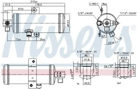 Осушитель кондиционера NISSENS 95060