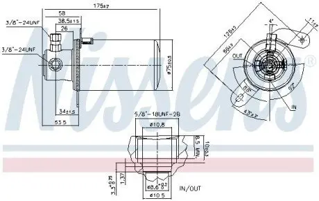 Осушитель кондиционера NISSENS 95078 Купить в Украине