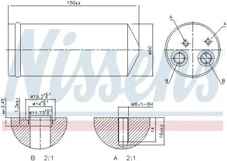 Осушувач кондиціонера DAEWOO LANOS ZAZ CHANCE 1.3/1.5/1.6 02.97 NISSENS 95139 Купити в Україні