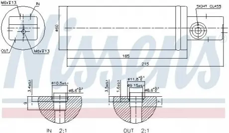 Осушувач, система кондиціонування повітря NISSENS 95187