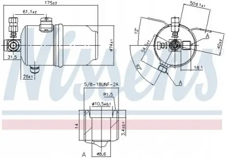 Осушувач, система кондиціонування повітря NISSENS 95234