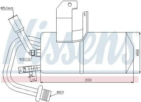 Осушитель кондиционера NISSENS 95317 Купить в Украине