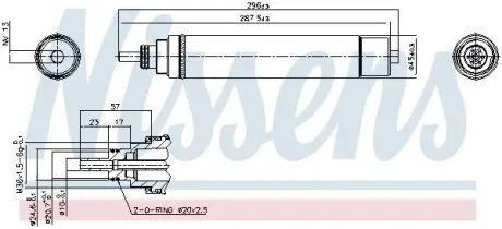 Осушитель кондиционера NISSENS 95336