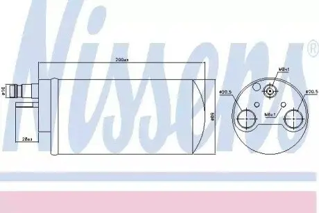 Осушувач, система кондиціонування повітря NISSENS 95341 Купити в Україні