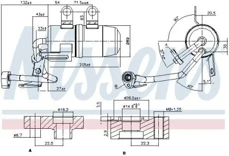 Осушувач, система кондиціонування повітря NISSENS 95384 Купити в Україні