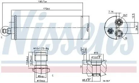 Осушитель кондиционера NISSENS 95386 Купить в Украине