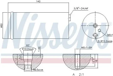 Осушитель, кондиционер NISSENS 95405