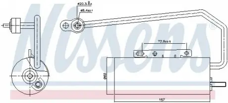 Осушувач, система кондиціонування повітря NISSENS 95409