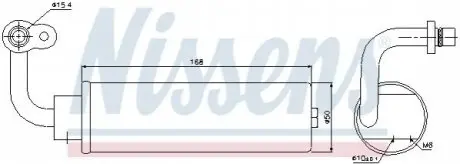 Фото 1 — Осушитель кондиционера NISSENS (95444) Фото Осушитель кондиционера NISSENS (95444) изображение 1