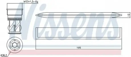 Осушитель кондиционера NISSENS 95454
