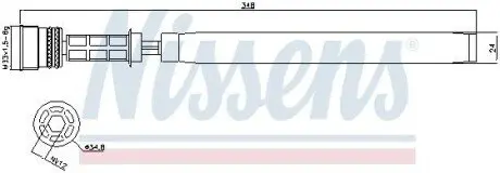 Осушувач, система кондиціонування повітря NISSENS 95458