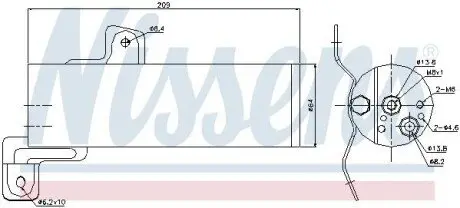 Осушитель кондиционера NISSENS 95497 Купить в Украине