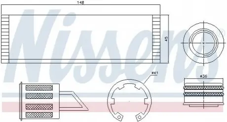Осушувач, система кондиціонування повітря NISSENS 95515
