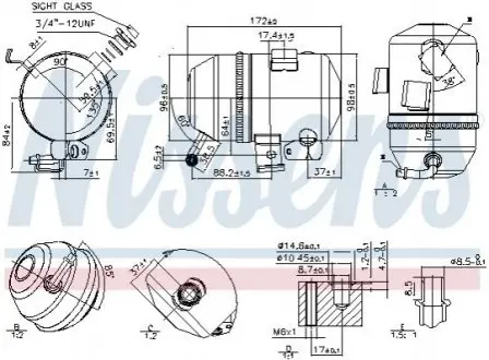 Осушувач, система кондиціонування повітря NISSENS 95520