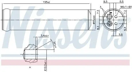 Осушувач, система кондиціонування повітря NISSENS 95569 Купити в Україні