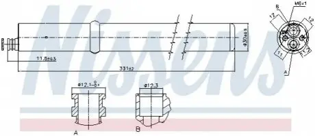 Осушитель, кондиционер NISSENS 95589 Купить в Украине