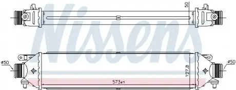 Интеркуллер ALFA GIULIETTA/FIAT DOBLO/OPEL COMBO 1,3D/1,6D 15- NISSENS 961464