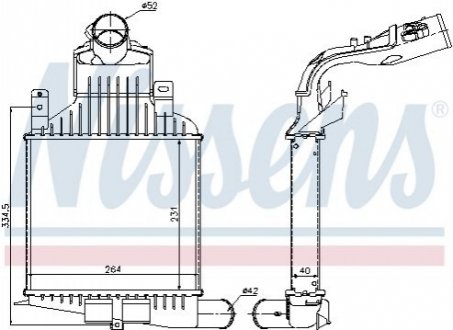 Інтеркулер NISSENS 96591 (фото 1)