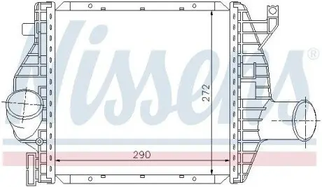 Інтеркулер MERCEDES V (638/2), VITO (W638) 2.3D 02.96-07.03 NISSENS 96843 Купити в Україні