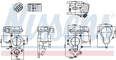 Клапан рециркуляціі (EGR) First Fit NISSENS 98156