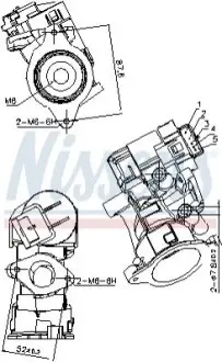 Клапан EGR VOLVO C30, C70 II, S40 II, S80 II, V50, V70 III ALFA ROMEO MITO CITROEN C4, C4 GRAND PICASSO I, C4 I, C4 PICASSO I, C5 II, C5 III, C8, EVASION, JUMPY I, JUMPY II 1.3D-2.2D 10.95 NISSENS 98181 Купити в Україні