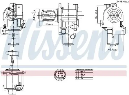 Клапан EGR AUDI A4 B5, A4 B6, A4 B7, A6 C5, A6 C6 SKODA SUPERB I VW CALIFORNIA T5 CAMPER, MULTIVAN T5, NEW BEETLE, PASSAT B5.5, PASSAT B6, TRANSPORTER T5 1.9D/2.0D 03.00-11.10 NISSENS 98216 Купити в Україні