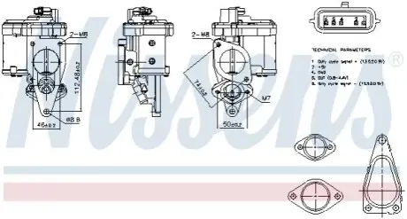 Клапан EGR RENAULT GRAND SCENIC II, LAGUNA II, MEGANE II, SCENIC II SUZUKI GRAND VITARA II 1.9D 11.02 NISSENS 98272 Купити в Україні