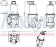 Клапан EGR VOLVO C70 II, S40 II, S80 II, V70 III ALFA ROMEO 147, 156, 166, MITO CITROEN C4, C4 I FIAT 500, 500 C, BRAVA, BRAVO I, DOBLO, IDEA, MAREA, PALIO, PUNTO, SCUDO, STILO 1.3D-2.4D 10.95 NISSENS (98306) зображення 1
