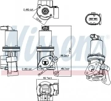 Клапан рециркуляции ВГ (EGR) First Fit NISSENS 98311 Купить в Украине