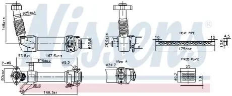 Охолоджувач відпрацьованих газів BMW 1 (E87), 3 (E46), 3 (E90), 3 (E91), 3 (E92), 3 (E93), 5 (E60), 5 (E61), 6 (E63), 6 (E64), 7 (E65, E66, E67), X3 (E83), X5 (E53) 2.0D/2.5D/3.0D 04.01-12.13 NISSENS 989280 Купити в Україні