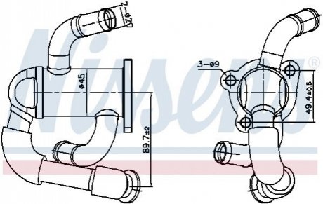 Радиатор рециркуляции ВГ First Fit NISSENS 989433