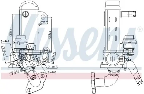 Радиатор рециркуляции ВГ First Fit NISSENS 989461 Купить в Украине