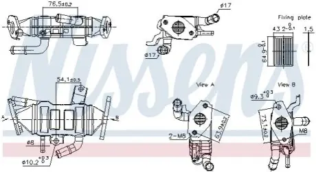 Автозапчасть NISSENS 989488 Купить в Украине