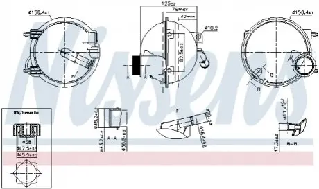 Розширювальний бачок, охолоджувальна рідина NISSENS 996148
