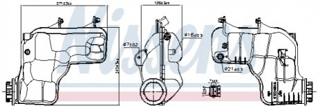 Бачок расширительный NISSENS 996166 (фото 1)