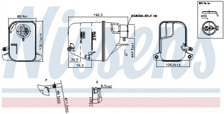 Бачок расширительный NISSENS 996168 (фото 1)