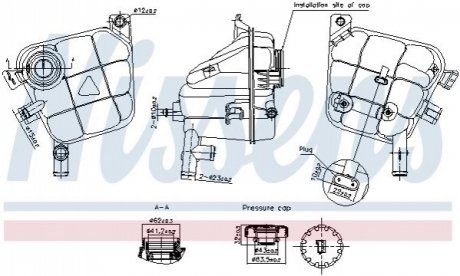 Бачок расширительный MB (W166/X166/C292) 11- NISSENS 996207