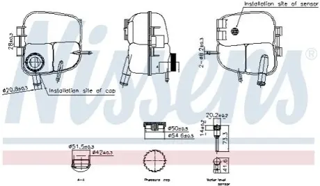 Розширювальний бачок, охолоджувальна рідина NISSENS 996303 Купити в Україні