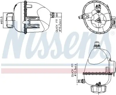 Бачок компенсационный First Fit NISSENS 996317 Купить в Украине